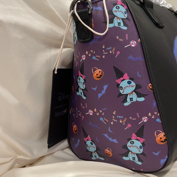 Loungefly X Disney Lilo & Stitch Halloween Scrump & Stitch Satchel Bag NWT 🦇🎃 - Picture 4 of 9